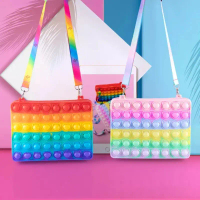 New Mainan Pop It Bag Selempang/Tas Anak Perempuan/Tas Selempang Anak/Fidget Toys/Tas Pop It