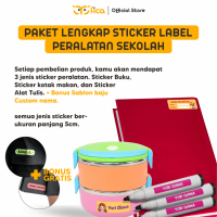 Paket Hemat Stiker Peralatan Makan Anak, Buku, dan ATK Anak - Fica Store