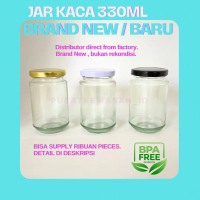 TOPLES KACA 330ML NEW BARU / BOTOL GLASS JAR BOTTLE 300ML