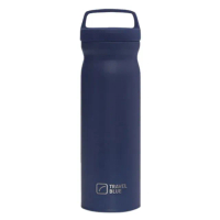 【Travelblue 藍旅】旅行用保溫保冷瓶 304不鏽鋼製 500ml 海軍藍 TB521(車麗屋)