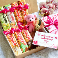 Hampers Cokelat Kado Ulang Tahun Cewek Anniversary Hadiah Coklat Valentine Gift Choco Paket Snack Bo