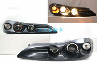 大禾自動車 雙魚眼 一體成型 大燈 適用 NISSAN SILVIA S15 99-02