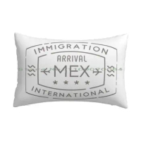 Mex , Mexico City , Mexico Airport Immigration International Arrival Passport Stamp Pillow Case 20x30 50*75 Sofa Bedroom