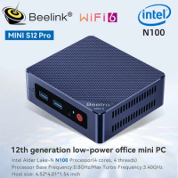Beelink Mini S12 Pro Gamer Mini PC Intel 12th Gen N95 N100 DDR4 8GB 256GB 16GB 500GB SSD 2.4G&amp;5G Dual Wifi BT5.2 1000M LAN NVME