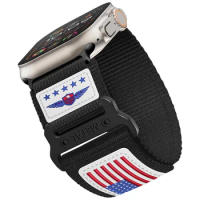 Sport Woven Nylon for Apple Watch Ultra Band 49mm 44mm 45mm 42mm 44 mm Leather belt bracelet iWatch series 9 7 6 5 4 8 se Strap