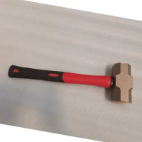 Non Sparking Tools Aluminum Bronze 1KG Sledge Hammer With Fiberglass Handle
