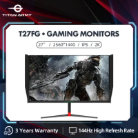 Computer Monitors 27 inch 2K 144Hz Gamers Screen Display IPS Direct Facing 4K Esports Chicken Eating High Definition Monitor