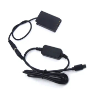 USB Type C USB-PD Converter to DC Cable + EP-5E ENEL22 EN-EL22 dummy battery DC coupler grip for Nikon 1 J4 S2 1J4 1S2