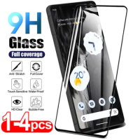 1/4PCS Full Cover Tempered Glass for Google Pixel 7A 7 Pro 6A 6 Pro HD Screen Protector Explosion-proof Film for Pixel 3 3 XL 4A