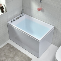【破損包賠】浴缸迷你家用成人深泡小戶型薄邊浴盆日式網紅亞克力浴池0.9-1.5