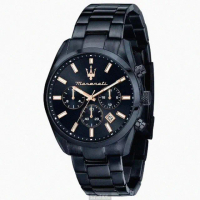 【MASERATI 瑪莎拉蒂】MASERATI手錶型號R8873626003(寶藍色錶面寶藍錶殼寶藍精鋼錶帶款)