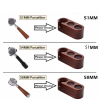 Explosive(Ready Stock)Coffee Wooden Tamper Holder ABS Plastic Tamping Stand 51mm 58mm Portafilter Ta