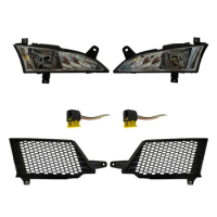 2 PCS Fog Lamp And Grille As Shown ABS Fit For Scania R/P Truck 24V LED Light With Cover Panel