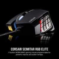 Corsair Scimitar RGB Elite Optical MOBA/MMO - Gaming Mouse