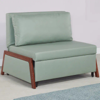 【Hampton 漢汀堡】拉可荷單人科技布沙發床-綠色(沙發床/沙發/休閒椅/休閒沙發)