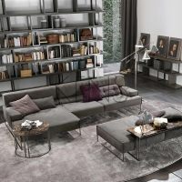 【KENS】沙發 沙發椅 現代意式極簡頭層牛皮沙發小戶型客廳轉角布藝沙發組合大別墅家具
