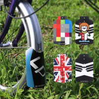 Bicycle Mudguard Creative Pattern Easy Installation Lightweight Road Bike Front Mudguard For Brompton Folding Bike