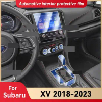 For SUBARU XV 2018-2023 2022 Gearbox Panel Dashboard Navigation Automotive Interior Protective Film TPU Anti-Scratch Accessories