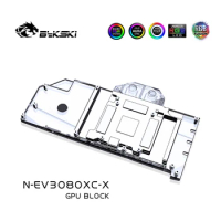 Bykski GPU Water Block for EVGA RTX 3080 XC Graphics Card /Full Coverage/with Backplate/ Copper Radiator Block N-EV3080XC-X
