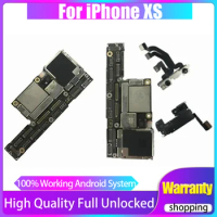 Fully Tested For iPhone XS Motherboard For iPhone XS Plate With/NO Face ID Free ICloud 64G 256G Unlocked Main Logic Board