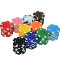 100 PCS/LOT Poker Chips ABS Casino Chip Classic Entertament Chips 10 Colors Texas Hold'em Poker Poker Chips Dropshipping 11.5g
