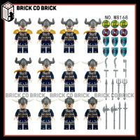Đồ chơi Lắp ráp Nhân vật Viking Mô hình Binh Lính Nón Sừng Binh Lính Trung Cổ M8168-M8170