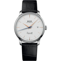 【MIDO 美度】Baroncelli III 永恆系列復超薄刻紳士機械腕錶-39mm(M0274071601100)