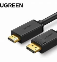 绿联 DP101 10202 DP 轉 HDMI 2K/4K 2M M-M 電纜 黑色