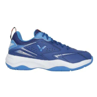VICTOR 男女專業羽球鞋-4E-訓練 運動 羽毛球 U型楦 勝利 寬楦 藍寶藍銀