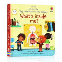 What's Inside Me? Usborne Lift The Flap Very First Questions &amp; Answers Book In English Picture Baby Kids Board Books Montessori