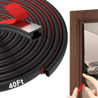 40 Ft Rubber Door Weather Stripping Door Seal Strip D Shaped Rubber Door Seal Strip for Door Frame S
