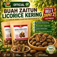 [BELI 1 DAPAT 2] Dried Licorice Olives Camilan Herbal Zaitun Licorice Kering untuk Meredakan Batuk &