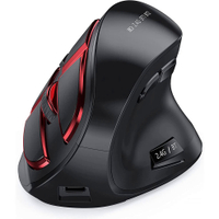 Vogek Bluetooth 2.4G เมาส์แนวตั้งไร้สายชาร์จใหม่ได้ Silent ERGONOMIC Click Mouse สำหรับแล็ปท็อปแท็บเล็ต Gaming Mouse