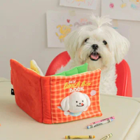 Finding Food Dog Toys Cute Squeaking Books Dog Toys Books Pet Interactive Toys Dog Chew Toys Squeaky Dog Toy Cat Plush Toys