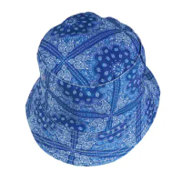 1 Pc Sun Hat Foldable UV Protection Hat Paisley Pattern Fisherman Summer Bucket Hat With Print Boonie Hat Booney Hat