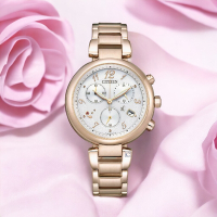 CITIZEN 星辰 XC 台灣限定西洋情人節推薦腕錶-35mm FB1456-65B 女錶 玫瑰金色 手錶 過年禮物