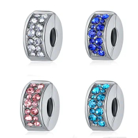 10Pcs Assortment Stripe Color European Bead for Charm Bracelet Rondelle  Spacer Beads Charms Fit Original Pandora
