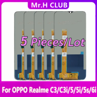 5 Pcs/Lot INCELL NEW LCD For Oppo Realme C3 C3i 6i 5 5i 5s LCD Display Touch Screen Digitizer Assembly Replacement Repair Parts