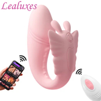 Bluetooth APP Dildo Vibrator G Spot Vagina Massager Clitoris Stimulator Female Masturbator Sex Toys For Adults Women Panties