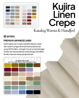 Katalog Kujira Linen Crepe by SJA Textile / Catalogue Linen Crepe Kain Rami Sample Kain Sampel Handf