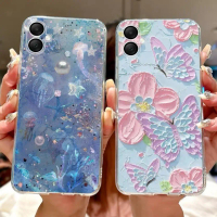 Sarung Telefon, Fesyen Baru, Untuk Samsung Galaxy A06, Sarung Bunga Berwarna-warni, Sarung Telefon S