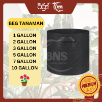 AgroBuddy X BNS 1/2/3/5/7/10/15 Gallon Beg Tanaman Hitam | Non-woven Fabric Beg Tanaman Saiz Kecil H