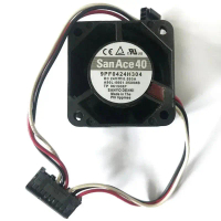 พัดลมคูลเลอร์ CPU, ต้นฉบับ, สำหรับ Sanyo A90L-0001-0580, # B 9PF0424H304, สำหรับระบบ FANUC, 24V, 0.0