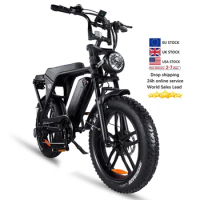 OUXI V8 3.0 two-seater bicycle electric bike 20" fat tire mountain Fatbike cargo bikes 250w hybrid ebike design e bike Off Road