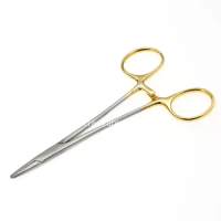 Embedded double eyelid needle holder Insert fine clamp clamp Clamp Gold handle 12.5cm clamp clamp clamp clamp thread with eye pl