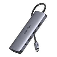 UGREEN อะแดปเตอร์ Type-C 10in1 รุ่น 80133 รองรับ HDMI 4K หัวเสียบ USB 3.0 3ช่อง