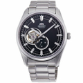 ORIENT RA-AR0002B SEMI-SKELETON系列 藍寶石鏤空機械錶 鋼帶款 40.8mm 黑色
