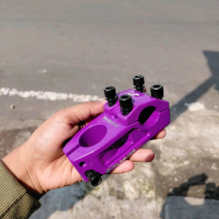 Stem Oversize Sepeda BMX Hitam Polos & Alloy Warna