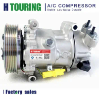 AC Compressor for Peugeot 508 207 208 3008 304 308 508 SD6C12 6C12 6453QJ 9659875780 9822826880 9651910980 9671216280 9678656080