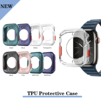 Change to Ultra 2 49mm Case for Apple Watch Series 9 Case 45mm 41mm 40mm 44mm iWatch TPU Case Protective Silicone Cover